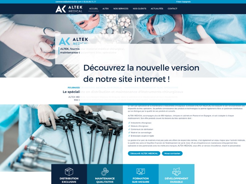 ALTEK-actualité Nouveau site internet